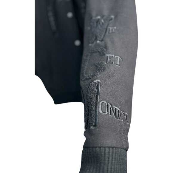 Hudson Outerwear x Babe Collaboration Embroidered Sequin Black Jacket Men's Sz L - Picture 4 of 16